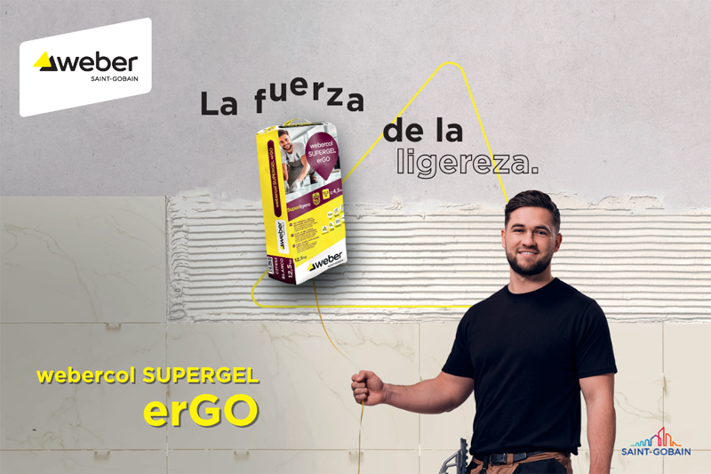 Nuevo mortero ultraligero de Saint-Gobain Weber para colocación cerámica