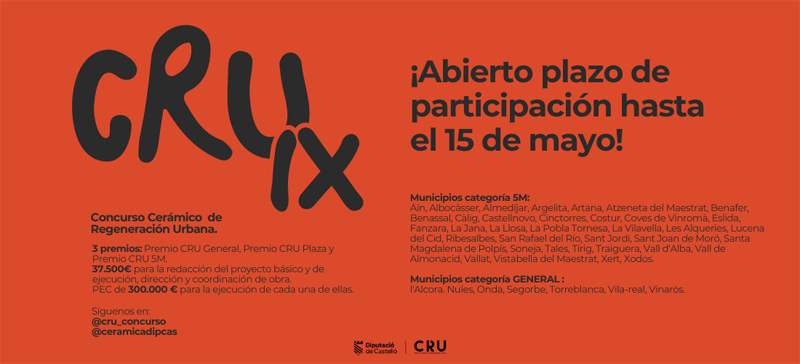 Abierta la novena edición del Concurso Cerámico de Regeneración Urbana de Castellón
