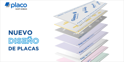 Nuevo diseño de todas las placas y palets de Saint-Gobain Placo para reforzar la identificación del producto