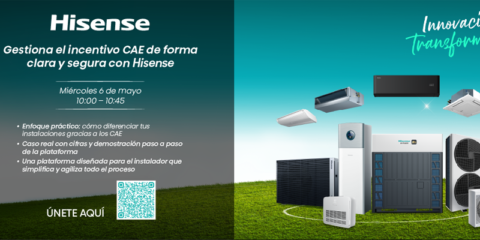 Hisense lanza una plataforma digital gratuita para la gestión de los CAE en proyectos de aerotermia