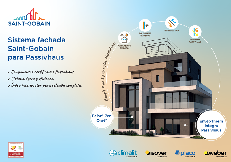 Saint-Gobain lanza una solución constructiva completa de fachada ligera para cumplir el estándar Passivhaus