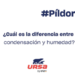 Diferencia entre condensación y humedad