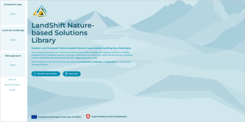 Repositorio del proyecto LandShift con soluciones basadas en la naturaleza implantadas en Europa
