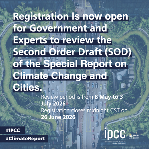 El IPCC convoca a expertos para evaluar el segundo borrador de su informe sobre cambio climático y ciudades