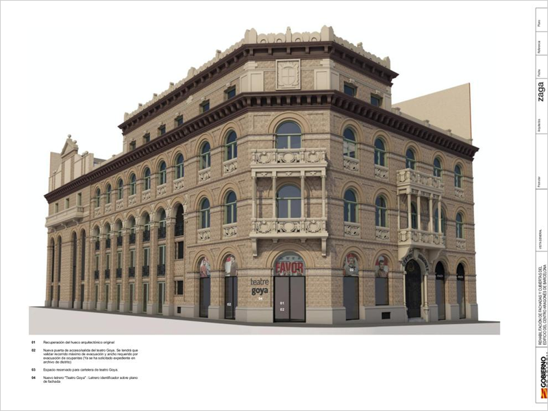 La rehabilitación de las cubiertas y fachadas del Centro Aragonés de Barcelona sale a licitación
