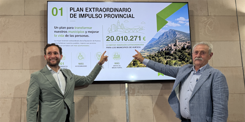 Accesibilidad y eficiencia energética, protagonistas del nuevo plan extraordinario de la Diputación de Huesca