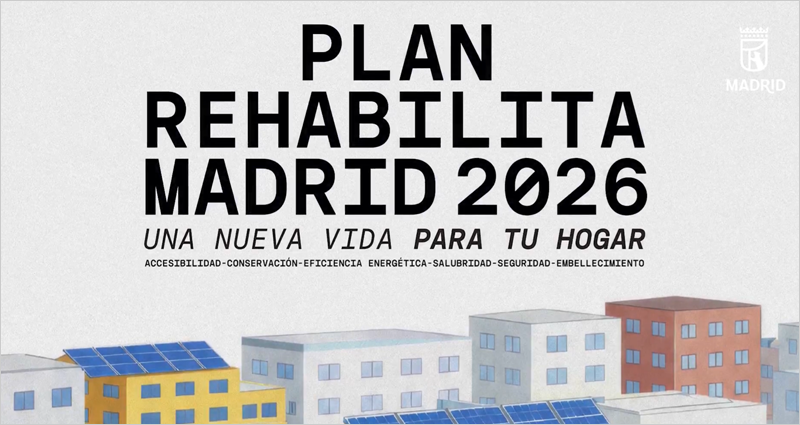 Abierta la convocatoria del Plan Rehabilita Madrid 2026, dotado con 50 millones de euros