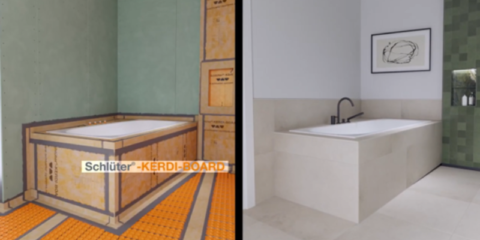 Soluciones integrales para baños de Schlüter-Systems