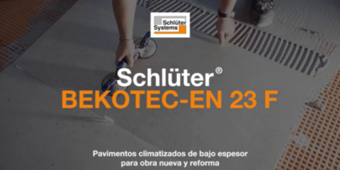 Instalación suelo radiante Schlüter-BEKOTEC-EN 23 F