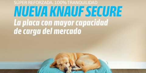 Knauf Secure, la nueva placa de yeso con alta capacidad de carga y resistencia a impactos