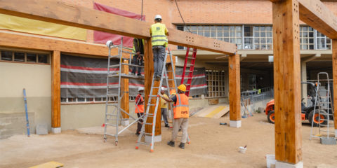 La ampliación de la escuela infantil La Mar de Barcelona apuesta por la construcción industrializada