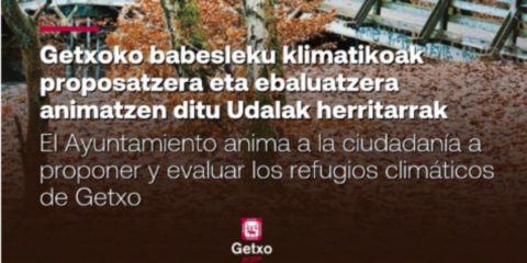 Getxo abre a la ciudadanía la evaluación y propuesta de sus futuros refugios climáticos