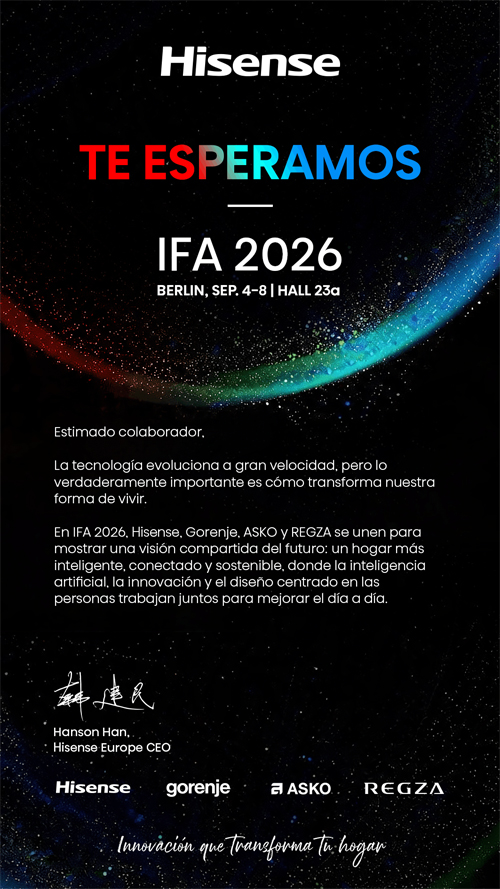 Hisense presentará sus innovaciones para el hogar inteligente en IFA 2026