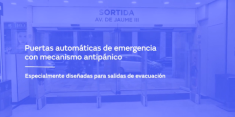 Puertas automáticas de emergencia con antipánico de Manusa