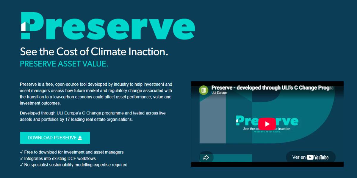 Preserve, nueva herramienta para evaluar los riesgos financieros de la inacción climática