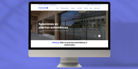 La nueva web de Manusa integra puertas automáticas, industriales y accesos inteligentes