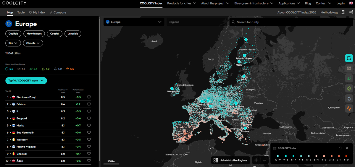 El proyecto Coolcity desarrolla una plataforma para evaluar la resiliencia climática de las ciudades europeas