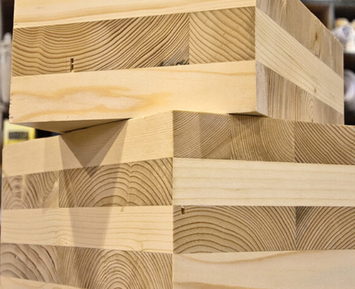 Paneles de madera CLT del sistema constructivo BOIX CLT, certificado con Marcado CE por Tecnalia para uso estructural