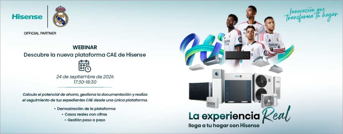 Plataforma digital de Hisense para gestionar Certificados de Ahorro Energético en instalaciones de aerotermia