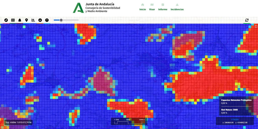 Nuevos visores para facilitar la planificación y evaluación ambiental del territorio andaluz