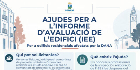 Ayudas para elaborar el Informe de Evaluación del Edificio en inmuebles afectados por la DANA en Sedaví