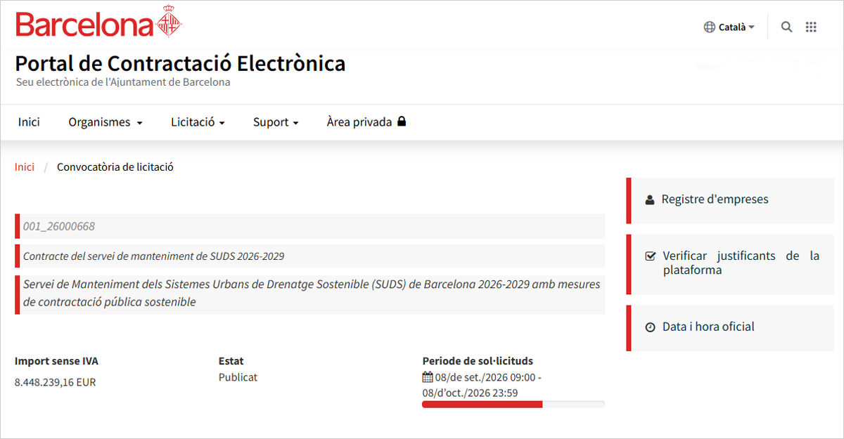 Contrato mantenimiento SUDS