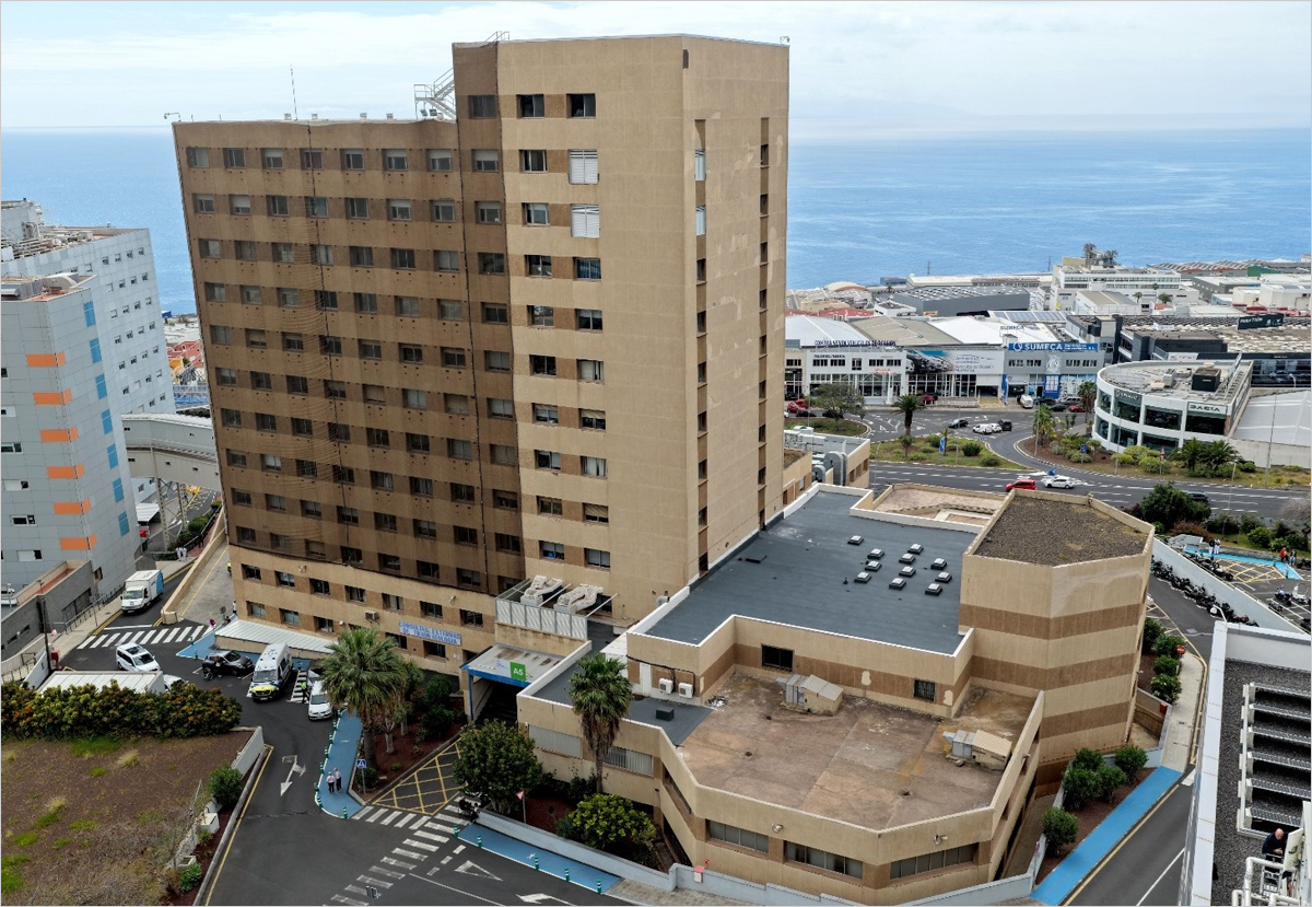Canarias licita la rehabilitación de la fachada del edificio de Traumatología del Hospital La Candelaria