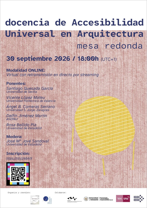 Primera mesa redonda sobre la docencia de Accesibilidad Universal en Arquitectura
