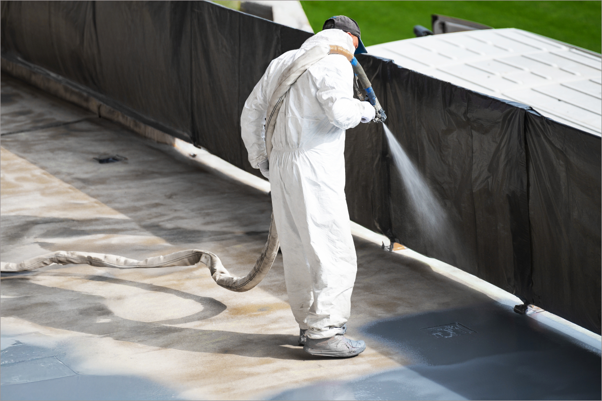 Sistema Alsan® Polyflex de SOPREMA para impermeabilización líquida con membrana de poliurea aplicada en caliente