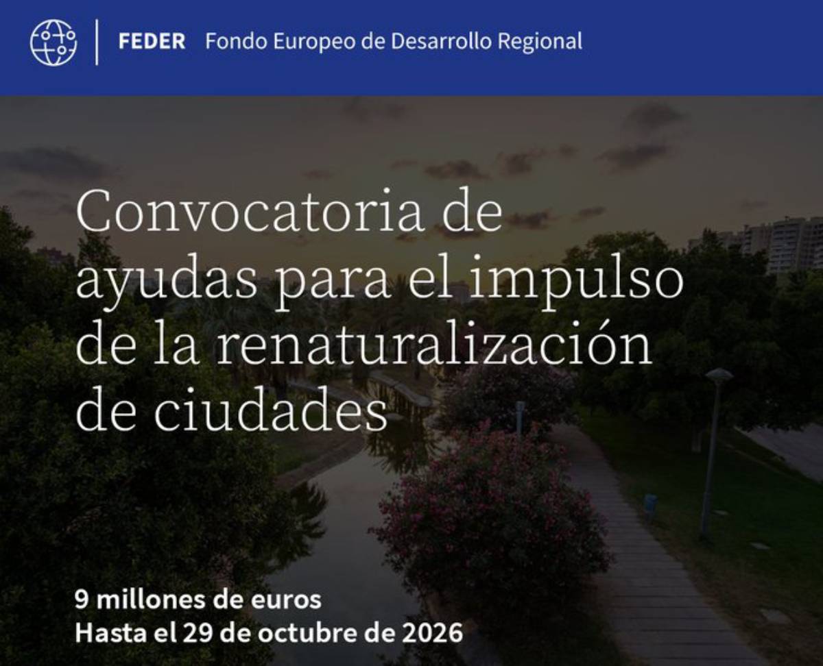 ayudas de Fundación Biodiversidad para renaturalización urbana 