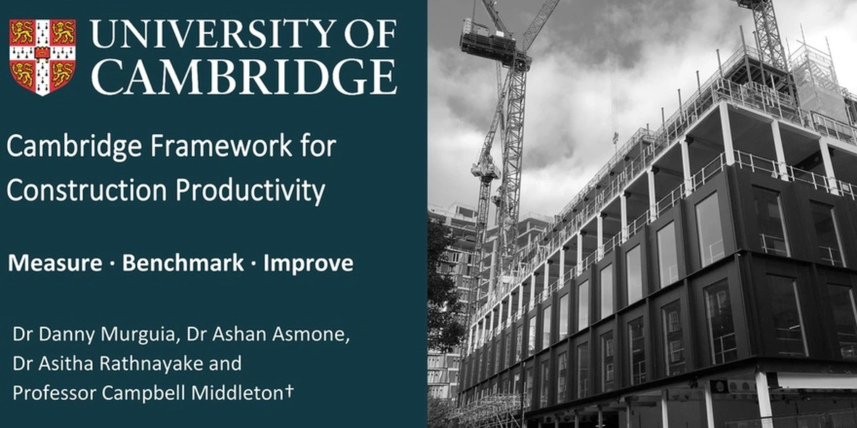 Imagen de apoyo sobre productividad en proyectos de construcción y uso de datos en el nuevo marco de la Universidad de Cambridge
