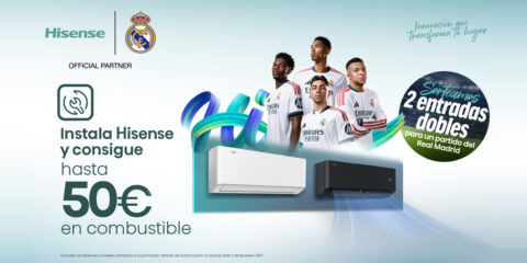 Hisense premia a instaladores de climatización con cheques carburante y entradas al Bernabéu