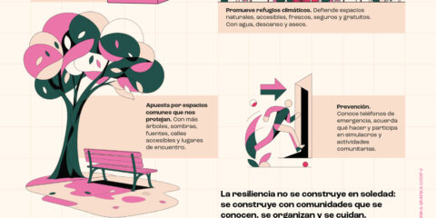 Una campaña promueve refugios climáticos y redes vecinales para mejorar la resiliencia de los barrios