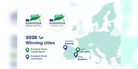Zaragoza logra la Capital Verde Europea 2028 y Benidorm y Estarreja la Hoja Verde Europea