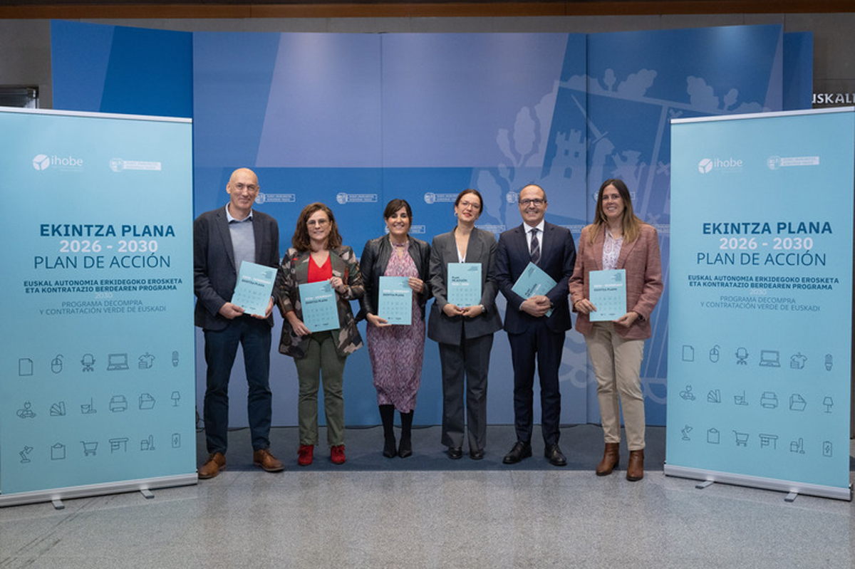 Presentación del Plan de Acción 2026-2030 de compra y contratación verde de Euskadi en una jornada del Gobierno Vasco