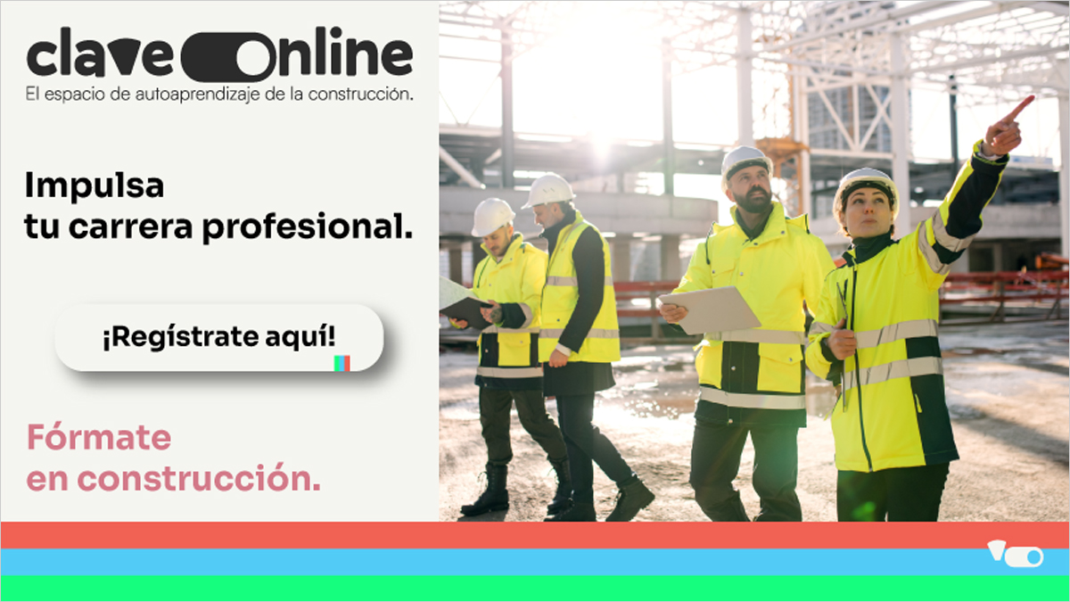 Imagen de apoyo sobre Clave Online, la plataforma de cursos online gratuitos para el sector de la construcción.