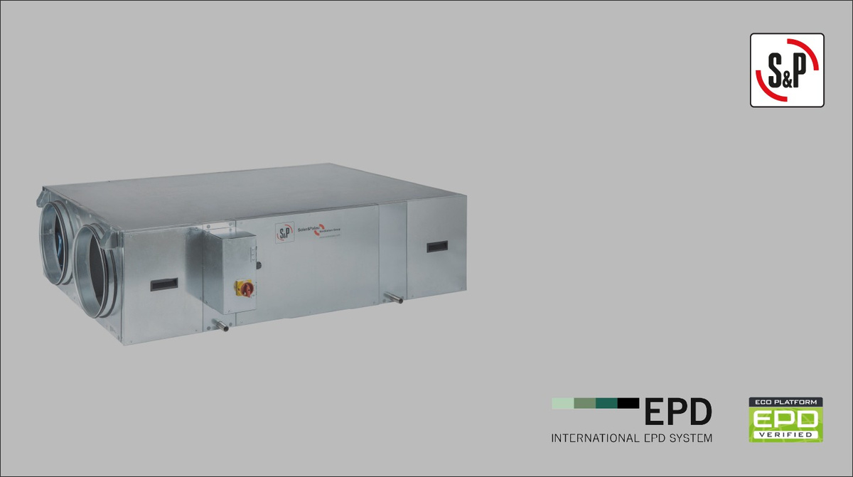 Recuperador de calor CAD-COMPACT de Soler & Palau, equipo de ventilación para edificios terciarios.