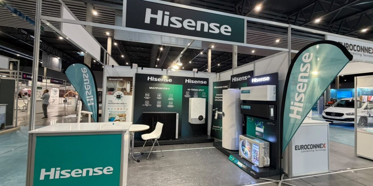 Imagen de Hisense en EFINTEC 2026, donde presenta soluciones de climatización y aerotermia para eficiencia energética.