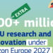 La Comisión Europea aumenta en 500 millones la financiación de Horizonte Europa para 2026 y 2027