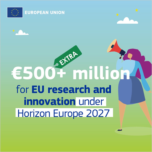 La Comisión Europea aumenta en 500 millones de euros la financiación de Horizonte Europa para 2026 y 2027