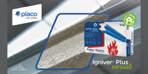 El mortero IGNIVER PLUS INFINAÉ de Saint-Gobain Placo refuerza la protección pasiva en edificación