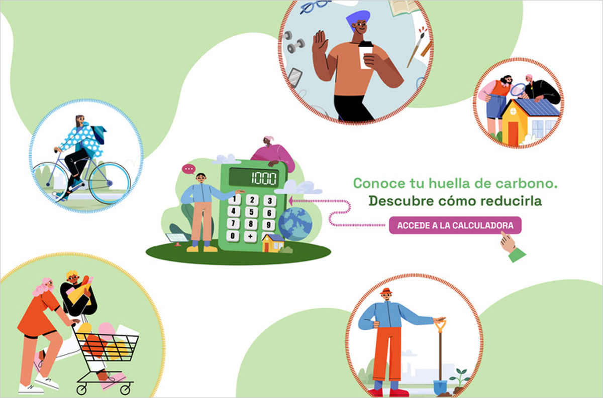 Calculadora de huella de carbono de Ihobe para medir emisiones del hogar, la movilidad, la alimentación y el consumo en Euskadi
