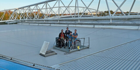 Tecnalia inspecciona con drones la estructura metálica de Anoeta para orientar su mantenimiento